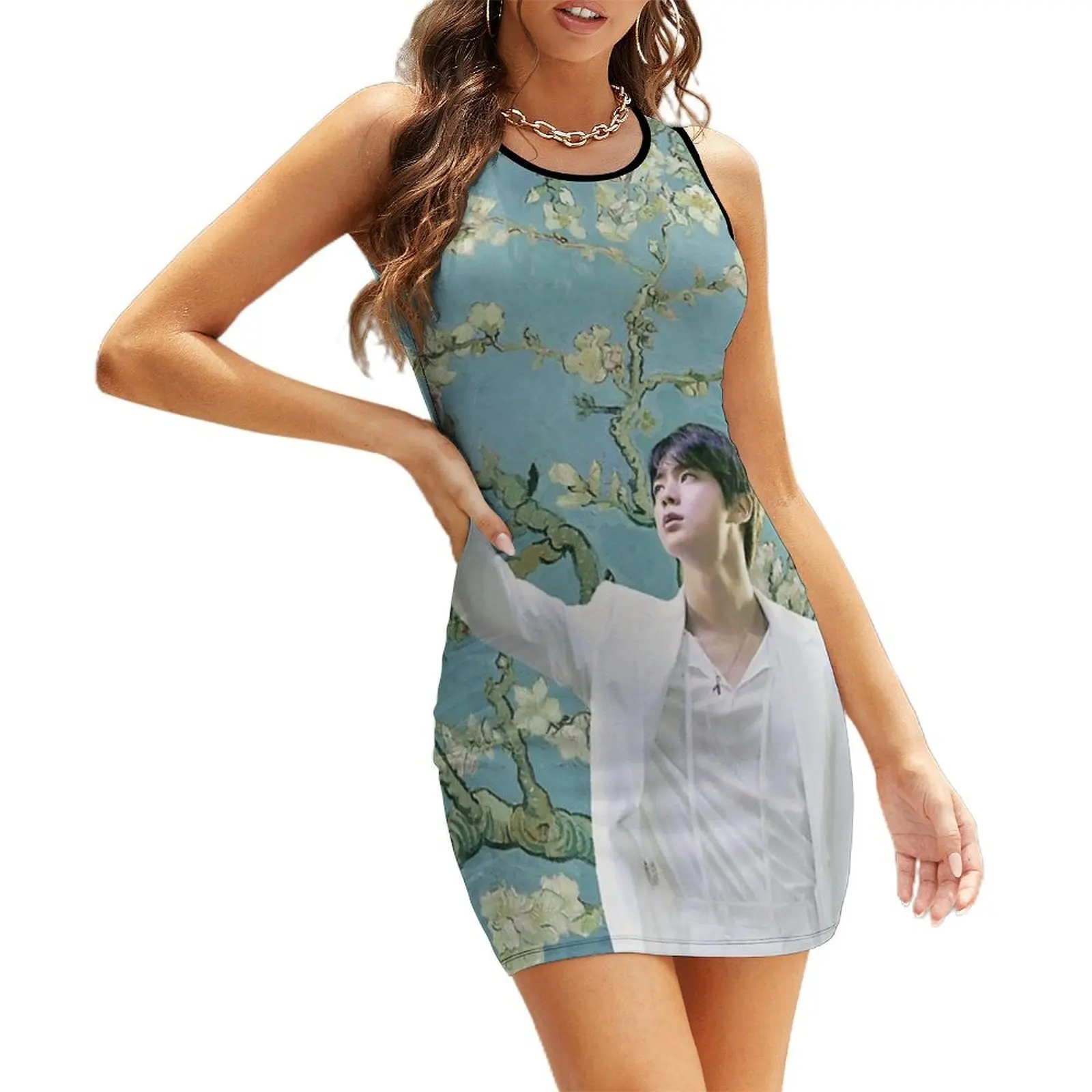 

Jin with Almond Trees Sleeveless Sundress sexy dress summer women's dress 2025 Casual dresses summer dress woman 2025 trendy
