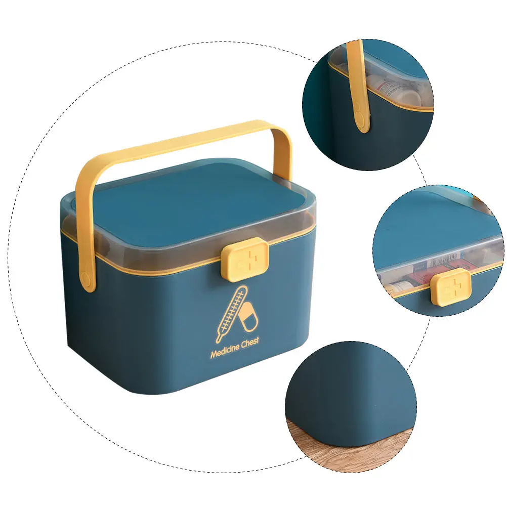 

First Aid Kit Pill Organizer Portable Medication Storage Container Boxes Medicine Daily