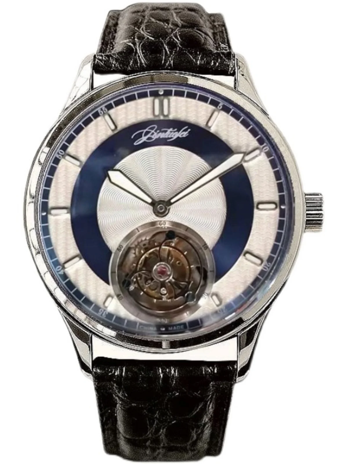 

2025 новый продукт Tianjin Jintuofei 8230, автоматические механические мужские часы с турбийоном, светящиеся многофункциональные мужские часы