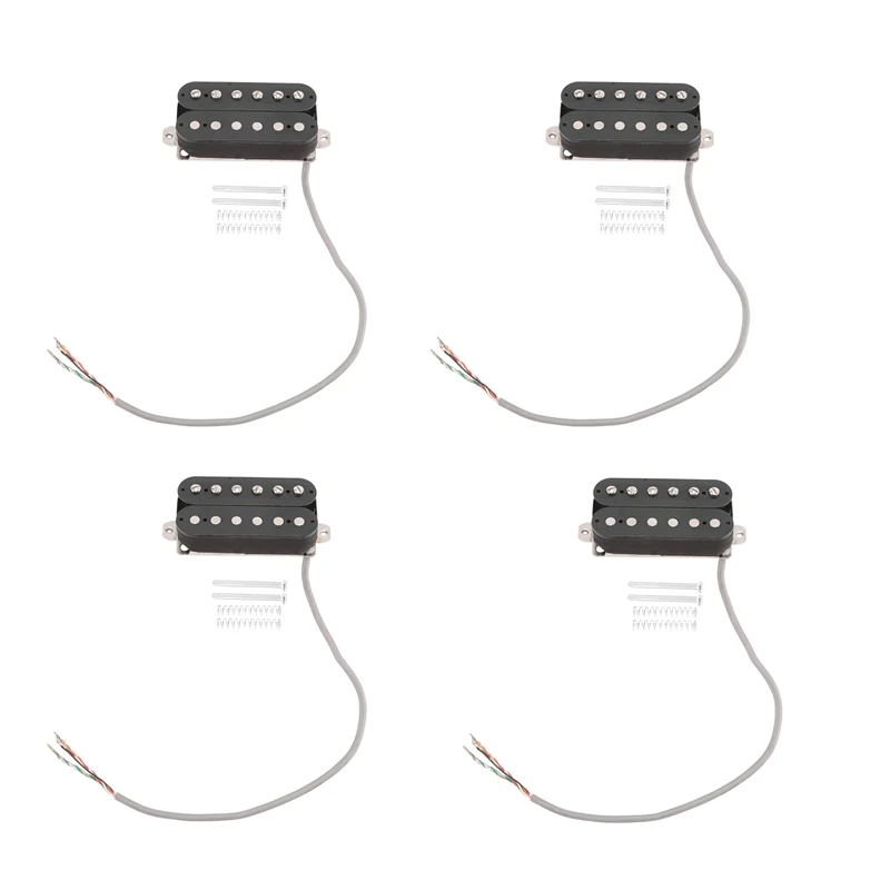 

4X Electric Guitar Humbucker Pickups Neck Alnico V Pickup Black