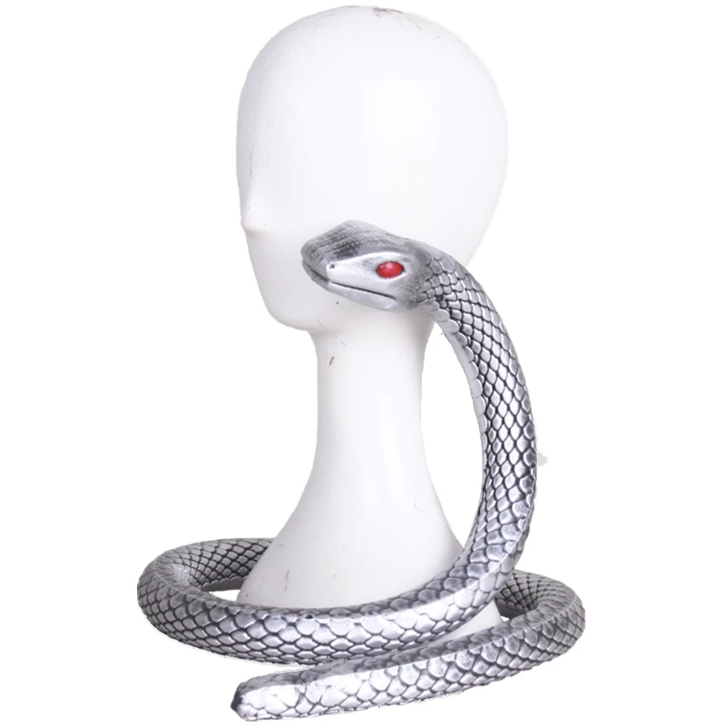 شيطان القاتل Iguro Obanai COS الدعامة حبوب منع الحمل الأبيض الأفعى حساسة جودة عالية يمكن وضعها بحرية في أشكال مختلفة