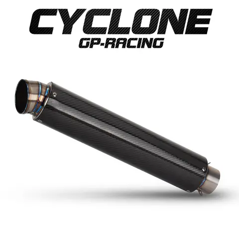 Universal 60mm Motorcycle Exhaust Carbon Fiber Titanium Alloy GP-89mm Muffler with DB Killer For Suzuki Hayabusa Z900 ZX25R MT10