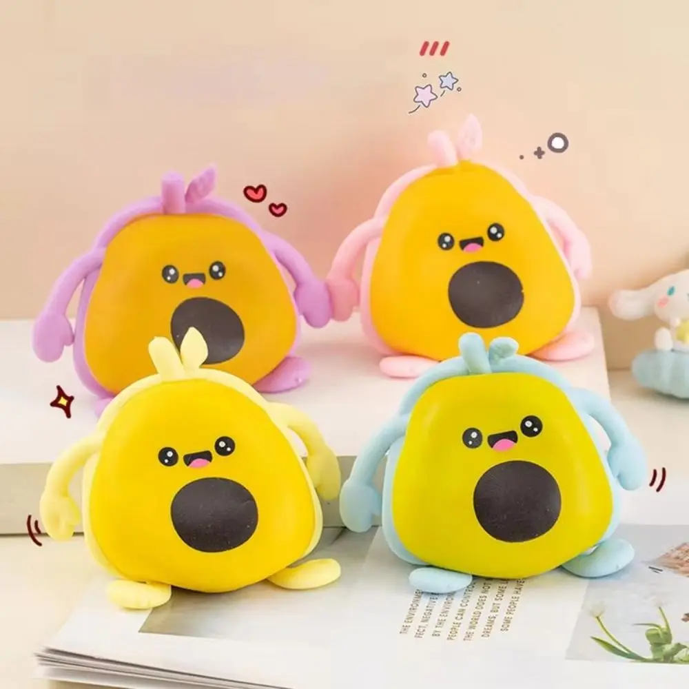 Niedliche Avocado-Quetschspielzeuge, Kneten, Prise, Avocado-Frucht, Quetschball, weich, langsamer Rückprall, sensorisches Spielzeug, Geschenke für Kinder und Erwachsene