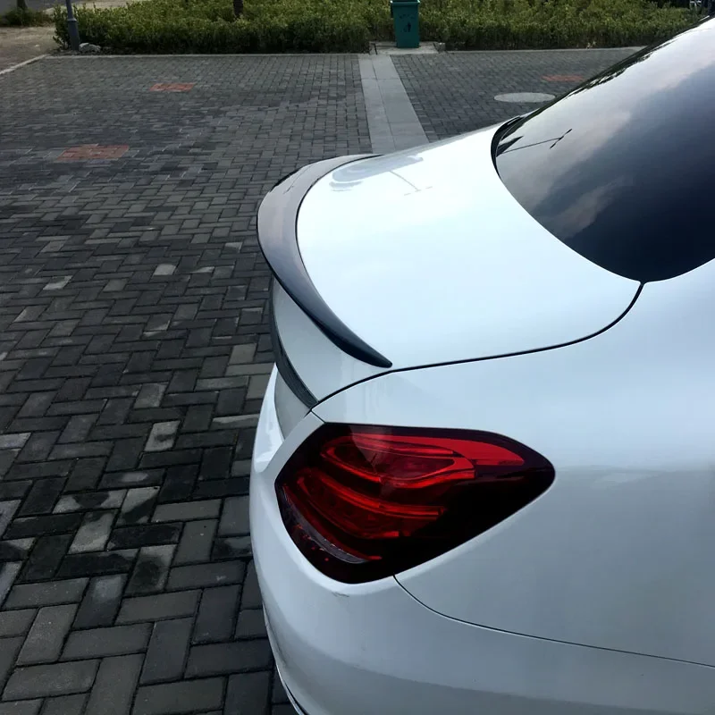 am gStyle Car Wing Spoiler For 2014 - 2020 Mercedes W205 C205 C-class C250 C300 C350 4Door Rear Trunk Spoiler ABS Tail Lip Wing