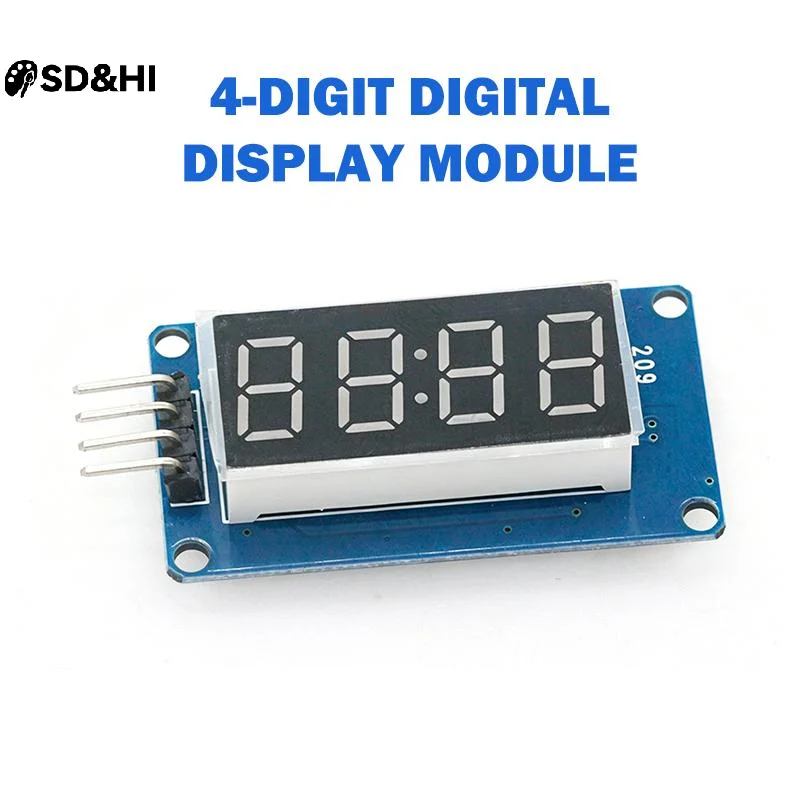 TM1637 4 Bits Digital LED Display Module For 7 Segment 0.36Inch Clock RED Anode Tube Four Serial Driver Board Pack