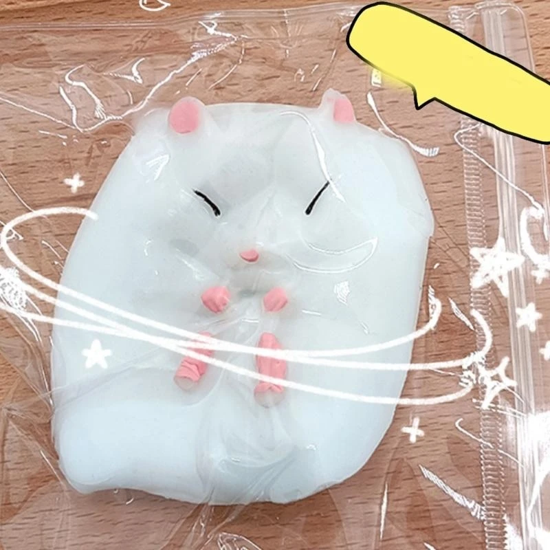 Squeeze Hamster Toy Squeezable Toy Stretchy Stress Relief Toy Office volwassen cadeau