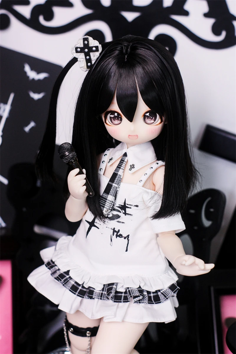 BJD doll clothes suitable for 1/4  size runaway Cute singing and dancing skirt clothes set doll accessories (4 points)