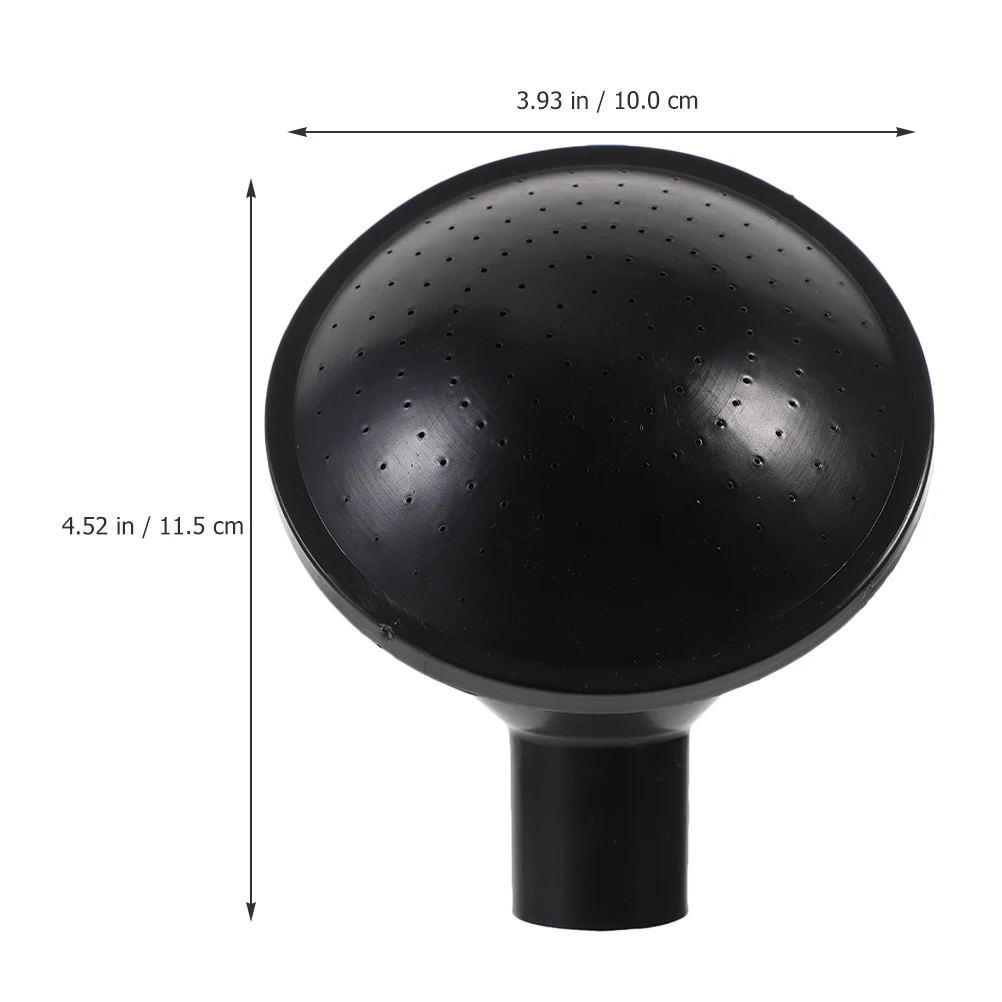 

2pcs Watering Can Nozzle 2.4cm Black Inner Diameter Durable Plastic Sprinkler Heads for Garden Tool Plant Hose Sprayer