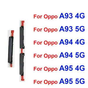 Bilashmart Power Volume Button OPPO A93 A94 A95 4G 5G On OFF Power Button Up Down Volume Sound Side Keys Flex Cable Parts