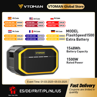 VTOMAN FlashSpeed1500 Extra Battery 1548Wh for VTOMAN FlashSpeed1000/FlashSpeed1500 Power station with1500W(3000W Peak)