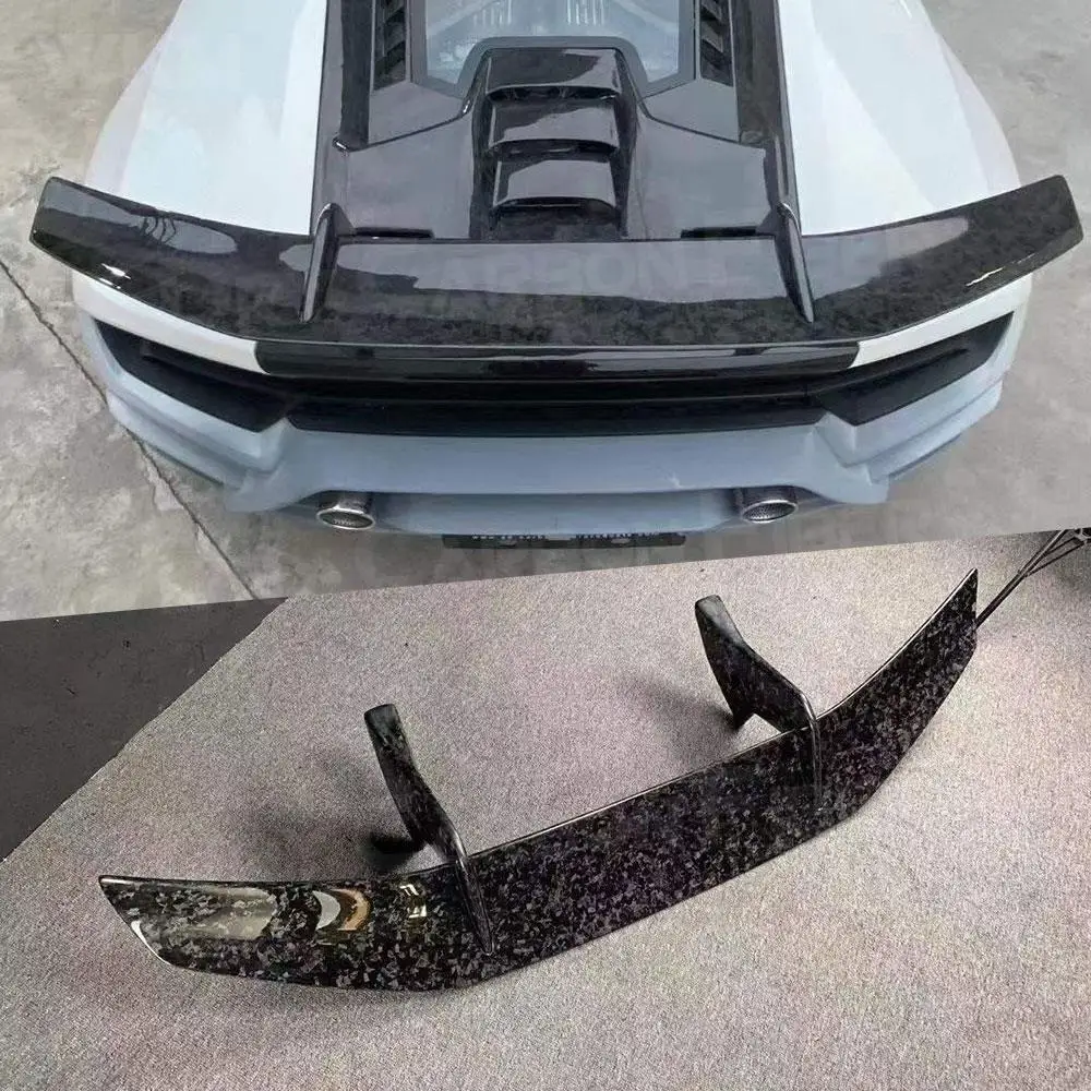 

Задний спойлер багажника из сухого углеродного волокна, крыло для Lamborghini Huracan LP580 LP610, кованый карбоновый спойлер в стиле P, задний спойлер багажника