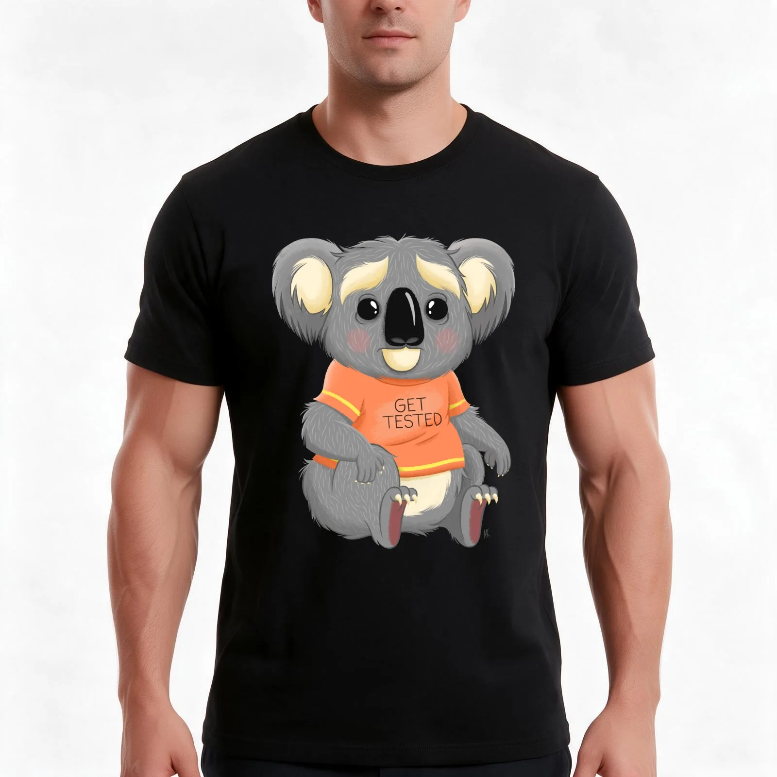 Get Tested T-Shirt, Summer Casual Cotton Tee, Oversized Streetwear Tops, Vintage Graphic Print, Loose Fit Short Sleeve