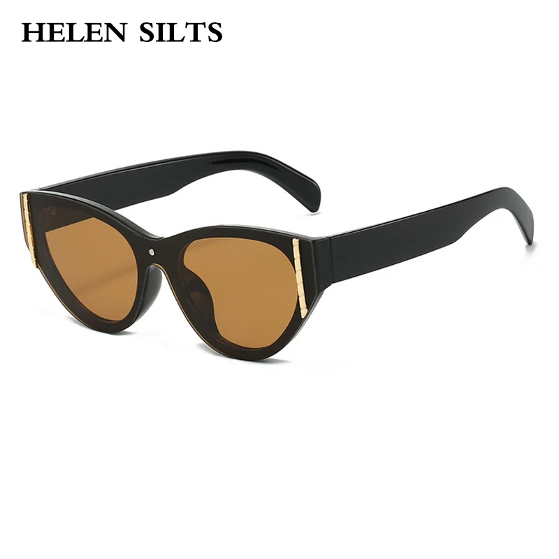 

Fashion Vintage Luxury Brand Designer Oversized Cat Eye Sunglasses Women Trending Sun Glasses Men Punk Classic Shades UV400
