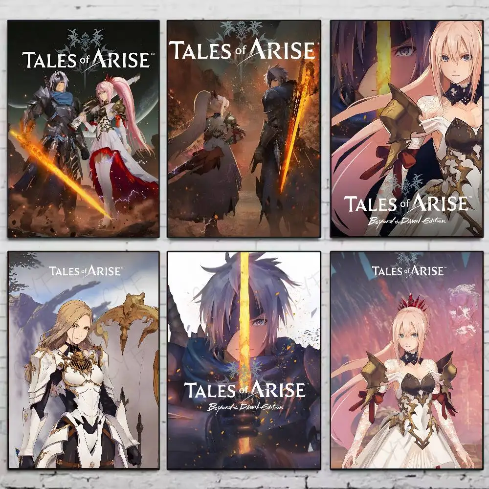

Popular Video Game T-Tales Of Arise Poster High Quality Dorm Living Room Aesthetic Wall Decoration Painting Stickers Gift