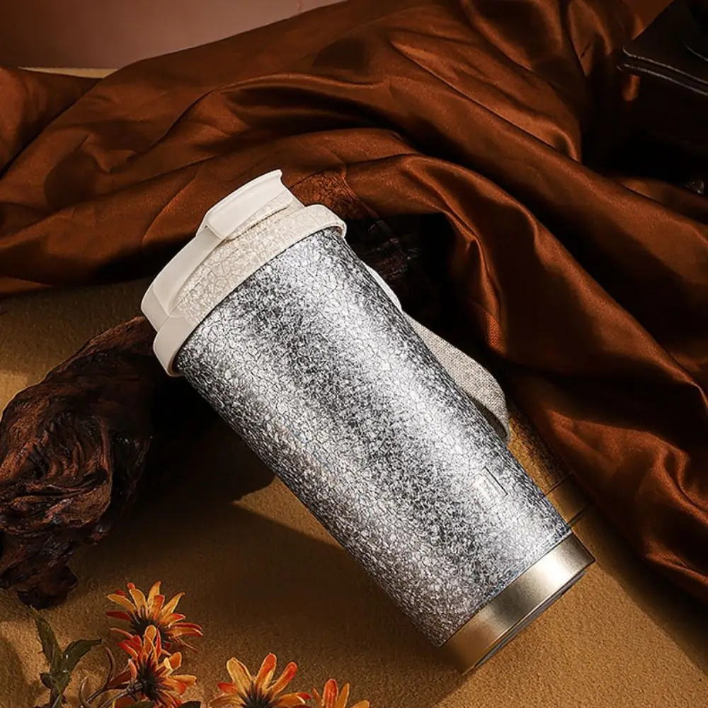 

Portable 520ml Insulated Cup Double-drink Large Capacity Luxury Titanium Cup Straw Cup