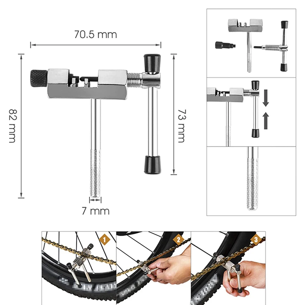 Bicycle Multitool Repair Tool Kit Set Flywheel Removal Chain Breaker Cutter Crank Puller Road Bike Wrench MTB Bicycle Tool Sets