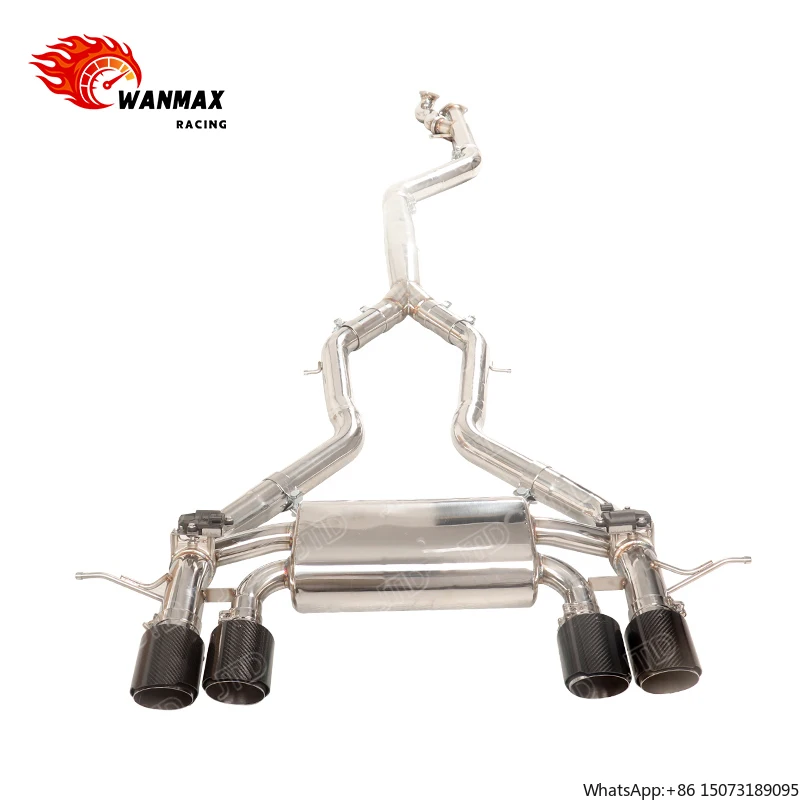 

304 Stainless Steel Polished Exhaust Valvetronic Catback for G8x G87 M2 EXhaust Valved System Escape Tubo Escape Coche