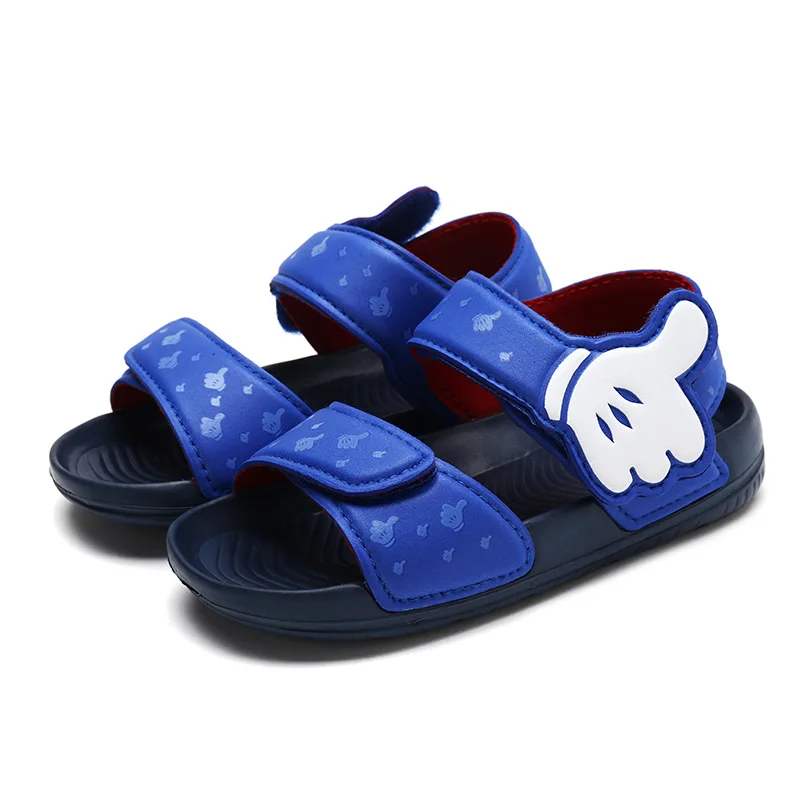 Fashion Baby Boy Sandals Summer Non-slip Beach Shoes Cartoon Shark Dolphin Spiderman Mickey Kid Girl Children Breathable Sandals