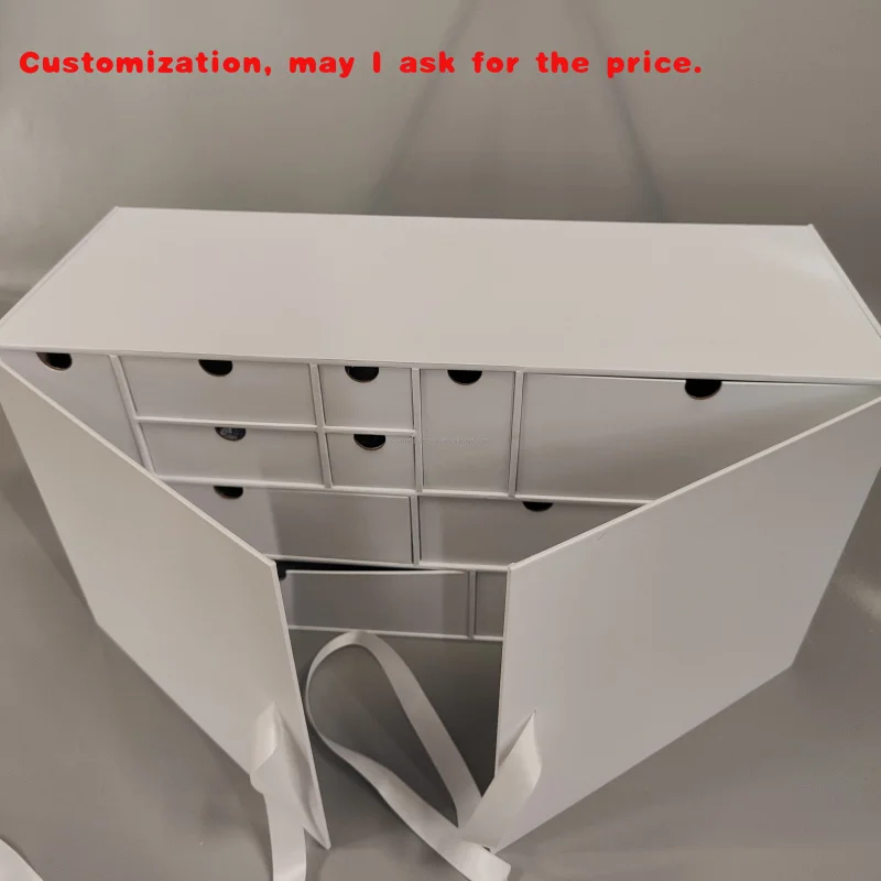 

Изготовленная на заказ коробка для календаря обратного отсчета на заказ, высококачественная игрушка-сюрприз, слепая двухдверная упаковка с тиснением Pri