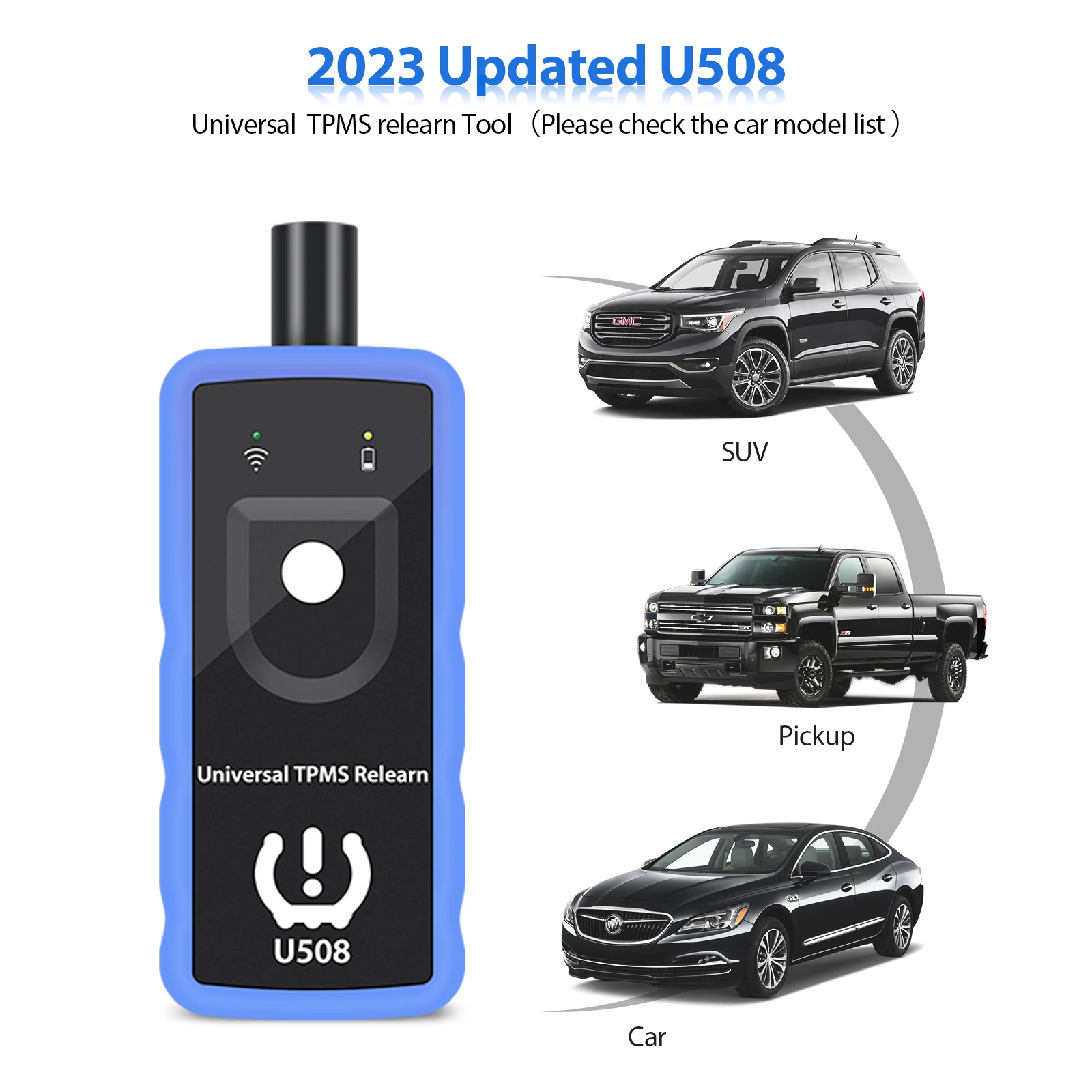 Universal Car TPMS Reset Tool Auto Tire Pressure Monitor Sensor System Relearn Tool U508 for Ford Opel BMW Jeep GMC Chevrolet