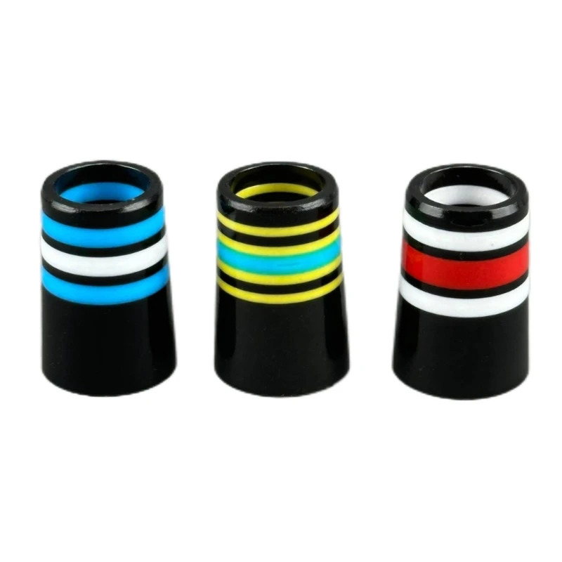 Pack of 3 Tip Size .370 Golf Ferrules Golf Sleeve Ferrules for Taper Tip Iron Wedges Multiple Color Rings Long Lasting