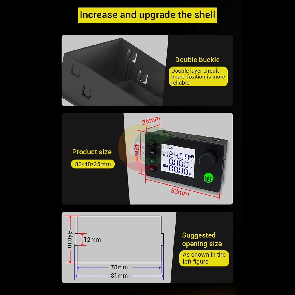 ZK-6522 CNC Step-down DC Adjustable Regulated Power Supply Constant Voltage and Constant Current Module 22A/1400W Buck Module