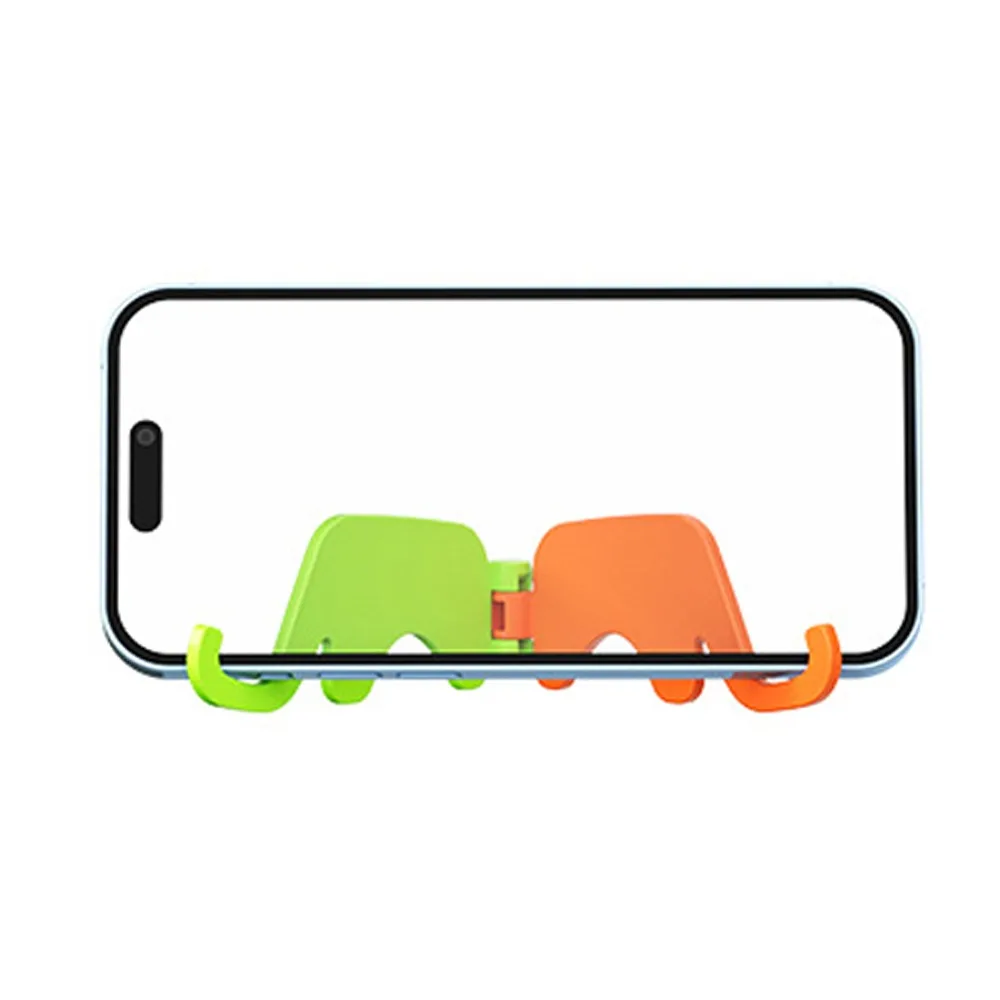 Suporte para celular em formato de elefante, com chaveiro, dobrável, mini suporte portátil para celular, joia, presente