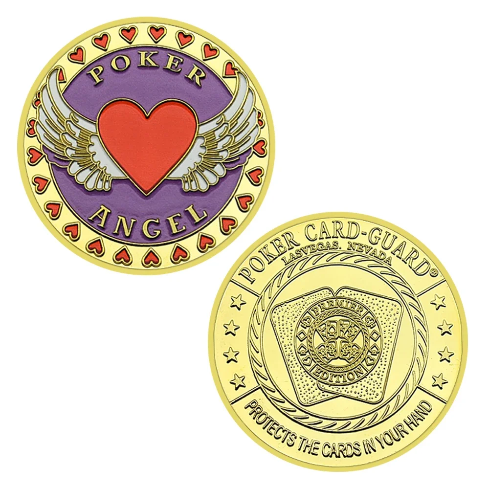 Love Style Poker Cards Chip Coins Gold-Plated Commemorative Coins Commemorative Medals  Creative Chips