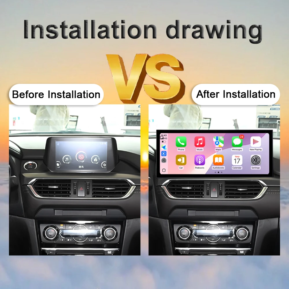 Android16 Car Radio For Mazda ATENZA 2017 2018 2019 Head Unit Multimedia Stereo DSP Video Player 4G LTE WIFI BT GPS NAVI Carplay