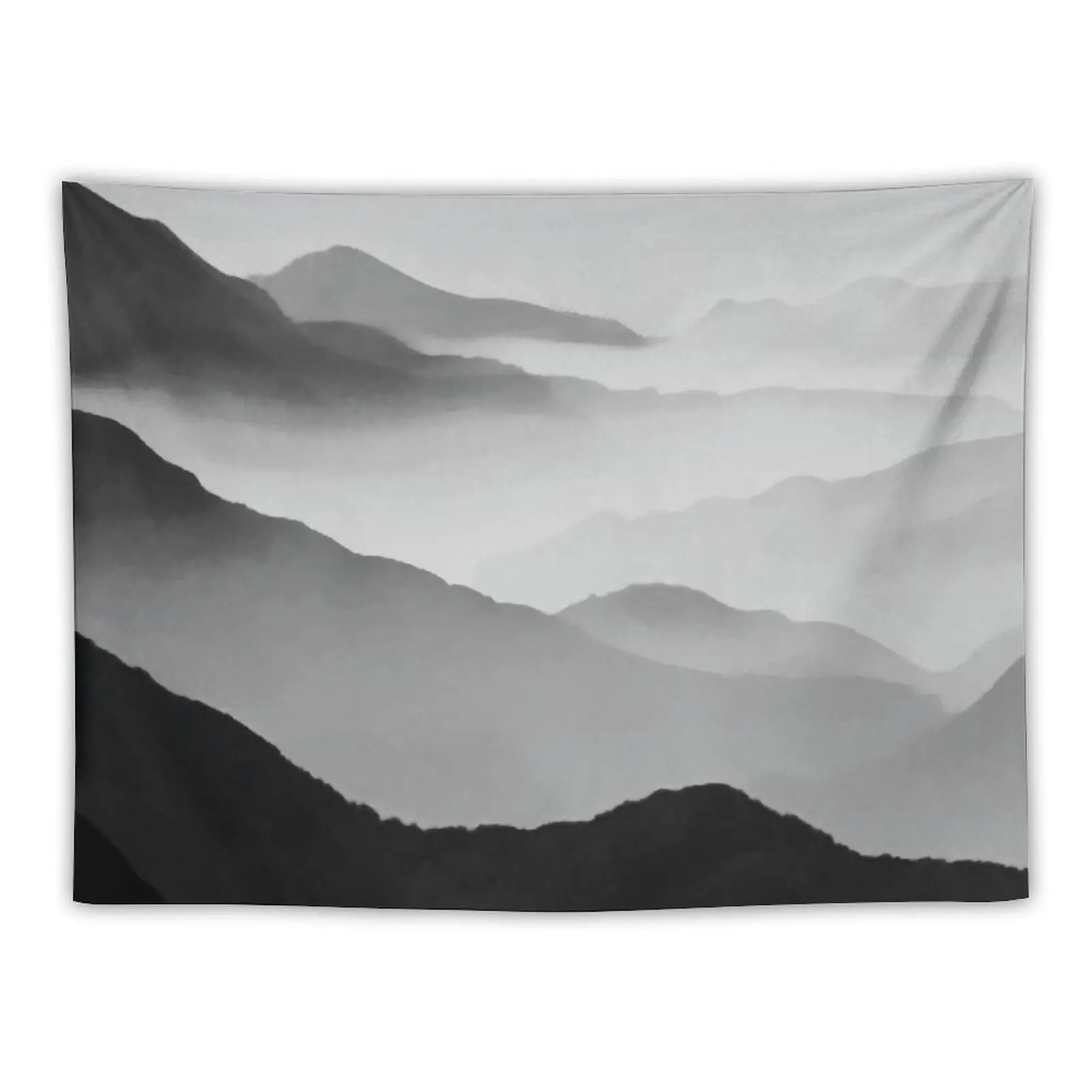 New Misty Mountain Watercolor/ Acrylic Design Tapestry Decor For Bedroom Decorations For Room