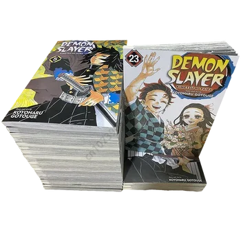 Nieuw Boek Anime Demon Moordenaar Kimetsu No Vol.1-23 Yaiba Japan Jeugd Tiener Fantasy Science Mystery Suspense Strip Manga Boek Engels