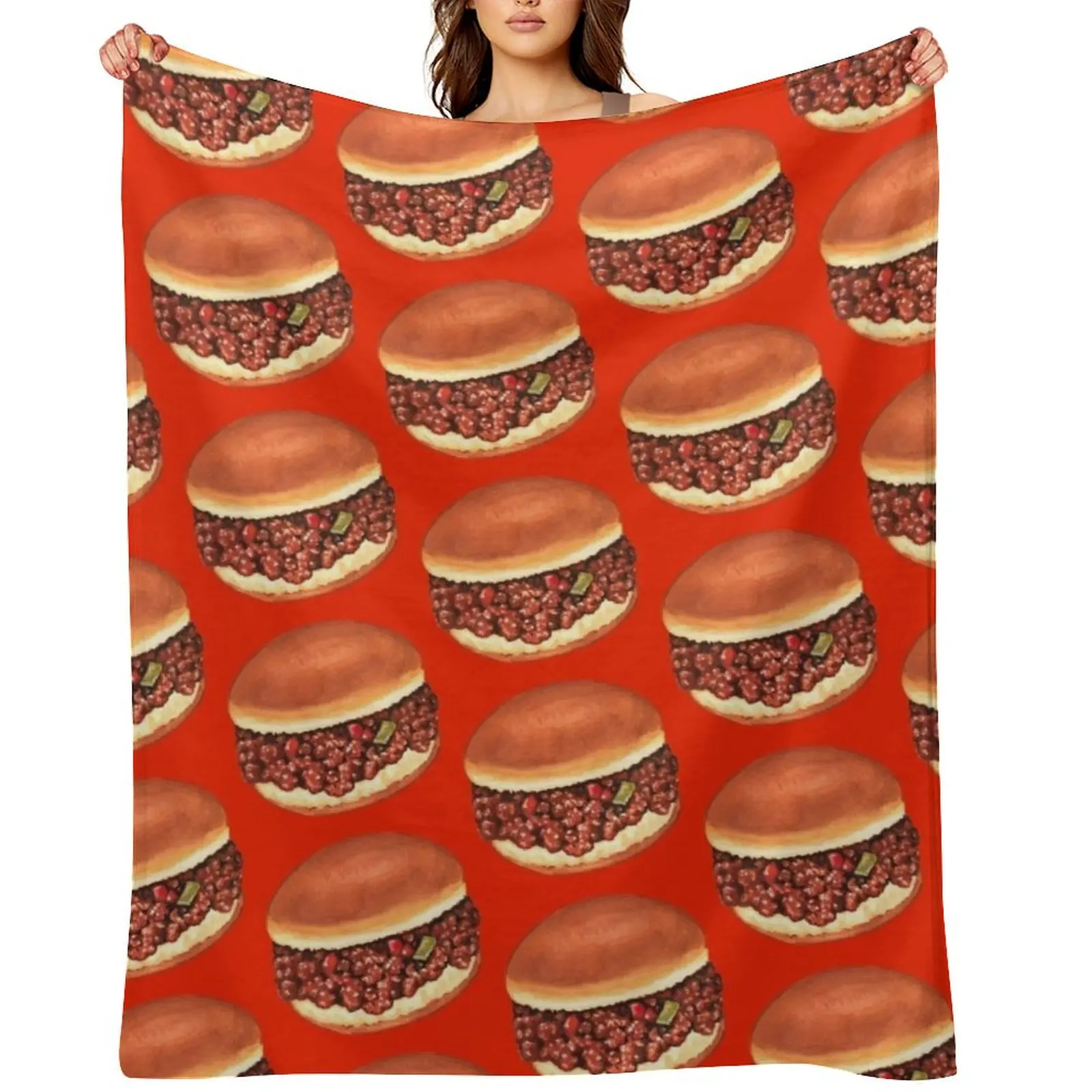 

Sloppy Joe Pattern Throw Blanket Vintage Bed covers decorative Thins Blankets