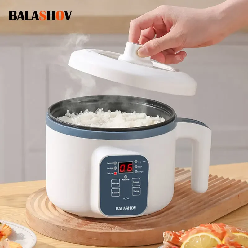 1-2 People Electric Rice Cooker Single Double Layer 220V Multi Non-Stick Smart Mechanical MultiCooker Steamed Pot For Home