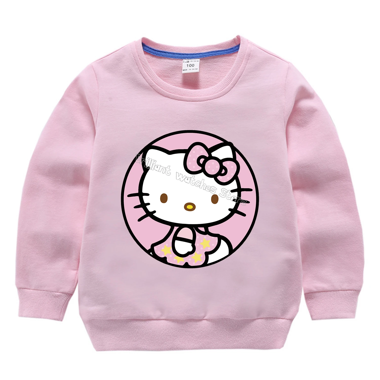 Sanrio Thin Hoodie for Children Cute Cinnamoroll Kuromi Anime Clothes Fashion Girl Hello Kitty Clothing Kid Sweatshirt Tops Gift