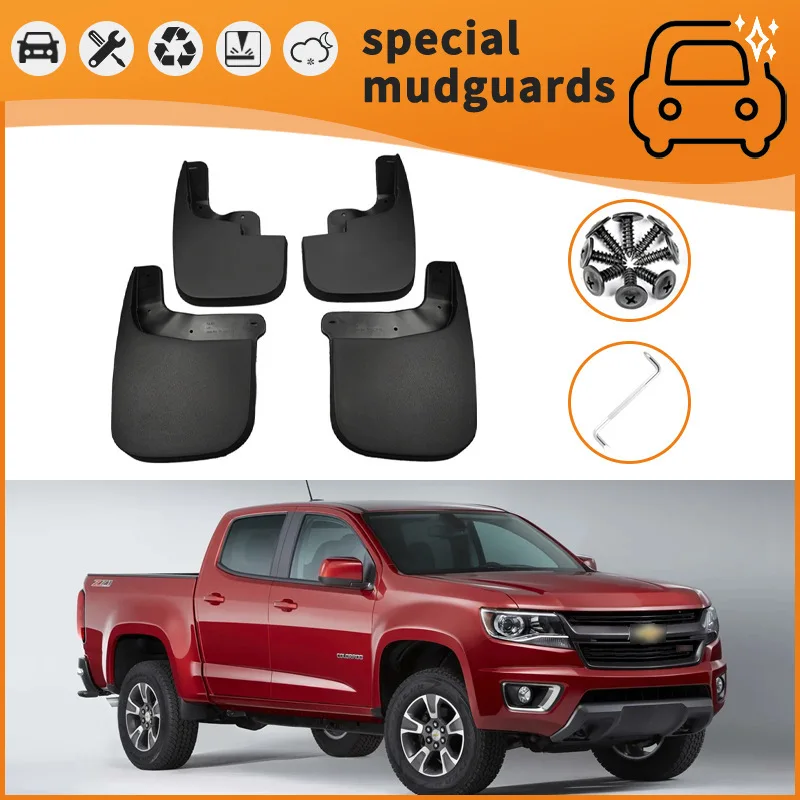 

For 15-19 Chevrolet Colorado Kurode GMC models Mudguards Fender Mudflaps Front Rear Flares Splash Guards Cover Car Accessorie