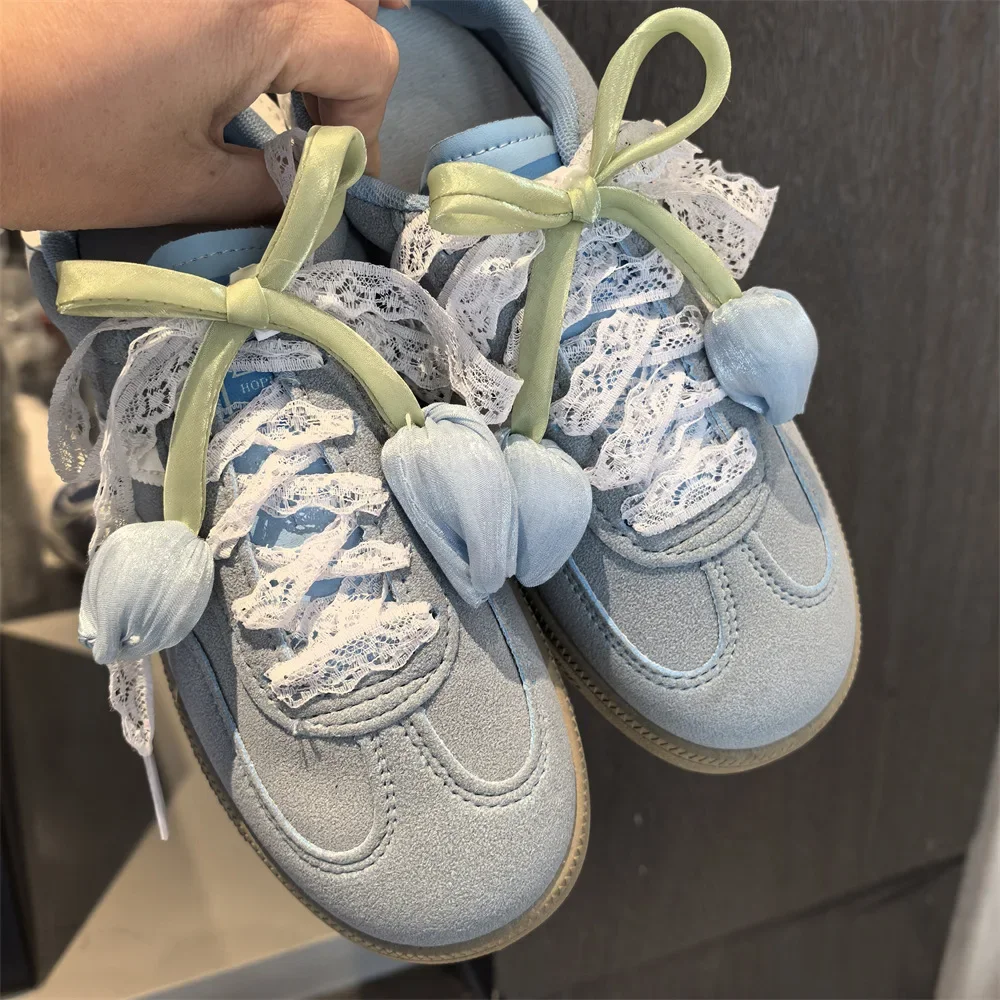 Tulip Shoe Laces Charms for Sneakers Girl Pearl Crystal Bow Shoe Charm DIY Colorful Star Love Buckle Shoes Decorations