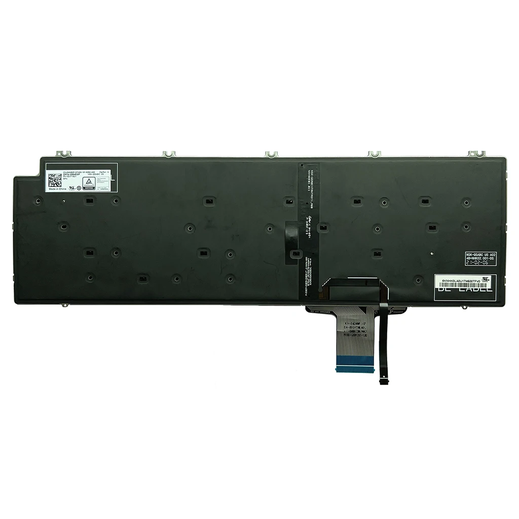 Imagem -02 - Teclado Retroiluminado para Laptop Dell 7750 7750 7670 7760 7560 177750 sp 0mh69p Nsk-qsabc Pk132v71b21 Espanhol
