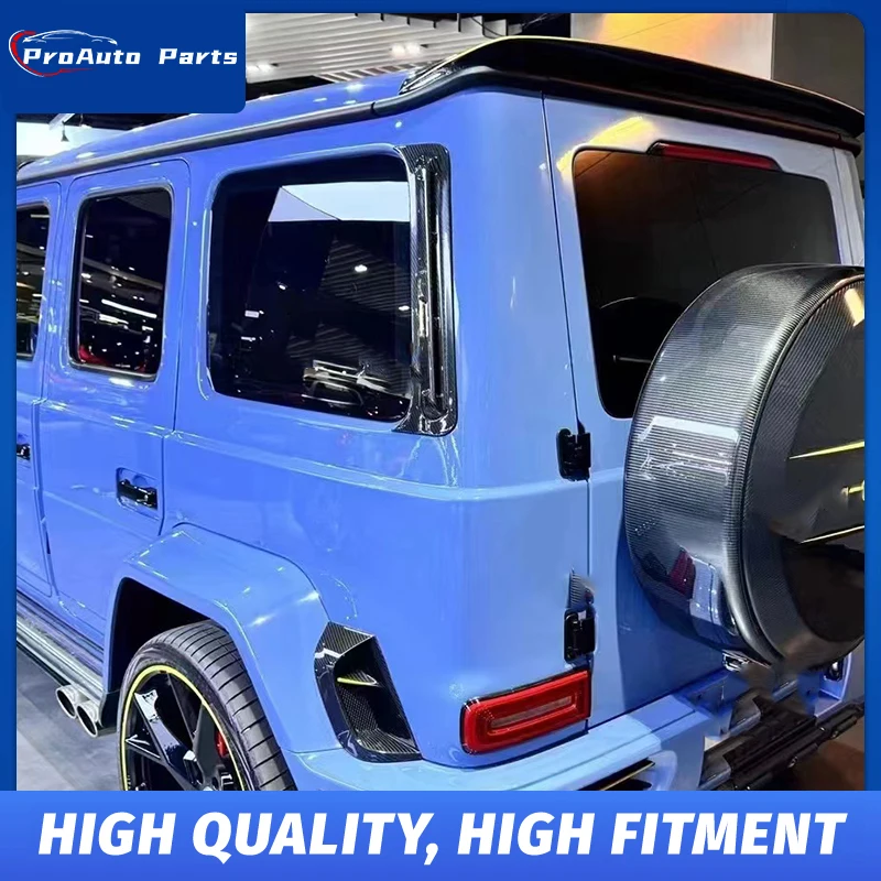 منفذ هواء على شكل حرف D من ألياف الكربون الجافة على طراز مانسوري لسيارة Mercedes-Benz G-Class W464 فتحة تهوية خارجية من الكربون الجاف على شكل حرف D #1