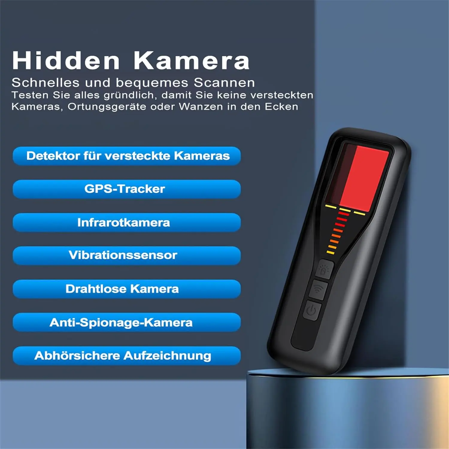 Detektor kamer 2025, ulepszone gadżety szpiegowskie, bezprzewodowy lokalizator kamer, wykrywacz sygnałów RF o wysokiej czułości, wykrywanie lokalizatorów GPS, bluetooth