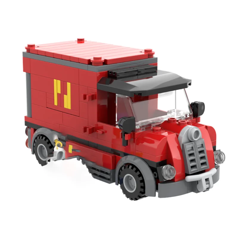Voitures de ville modèle Moc briques de Construction modulaires post-bureau Van modèle technologie blocs noël bricolage jouet Construction cadeaux