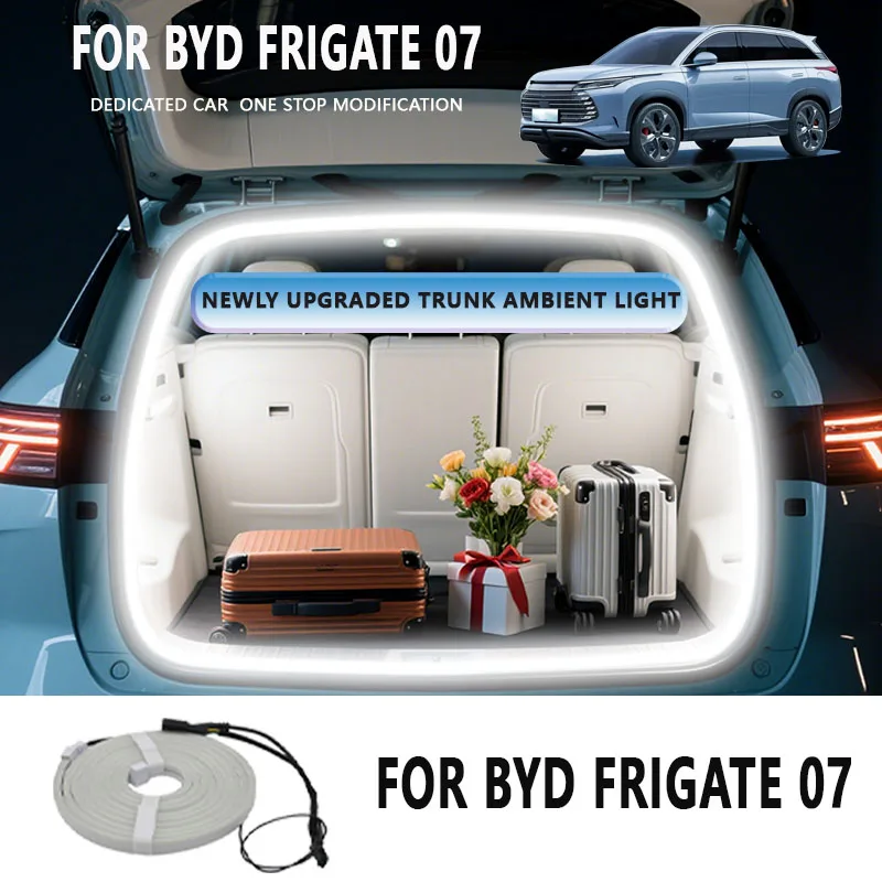 

FOR BYD FRIGATE 07 Rear Trunk LED Light Bar Strips Trunk Interior Decorative Lamp Strip Luggage Atmosphere Light