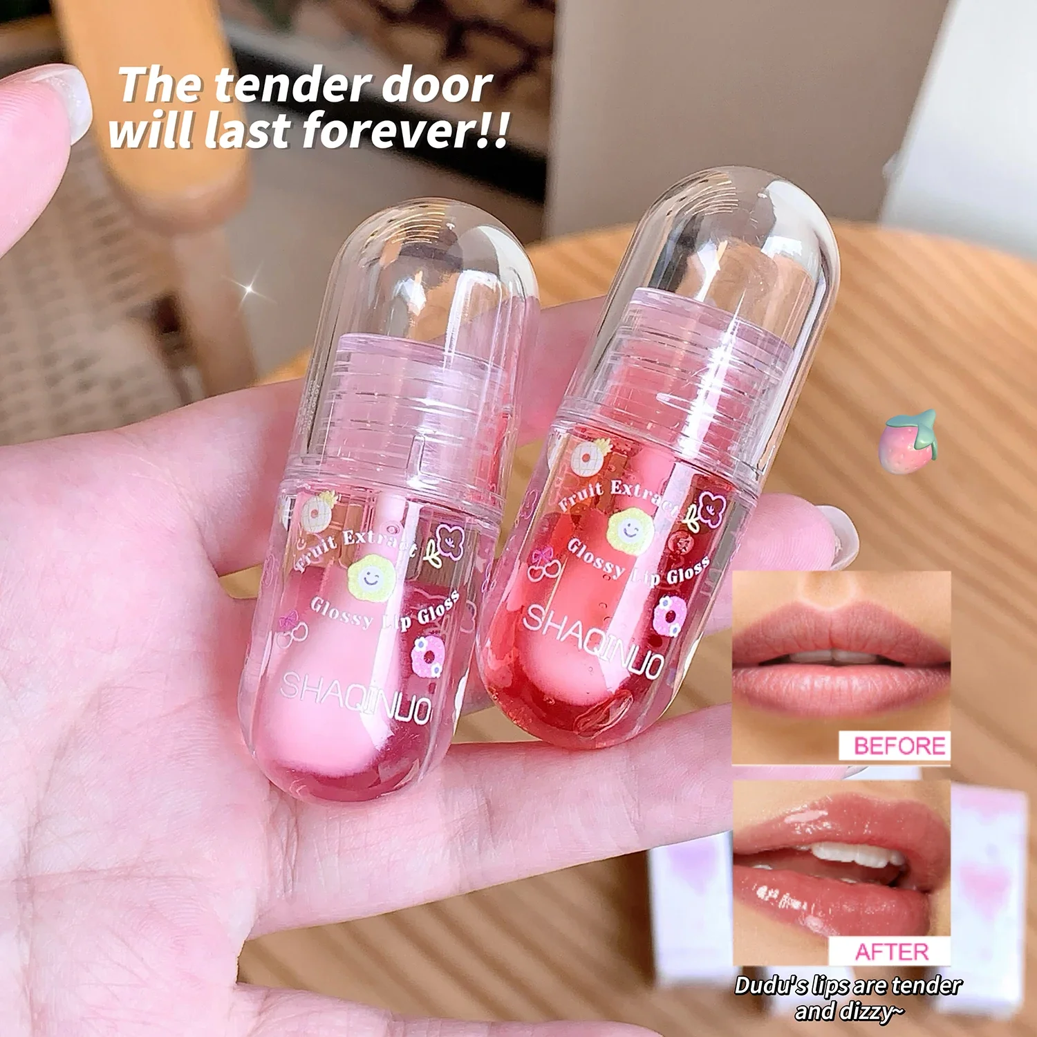 1pc/3pc Hydrating Lip Care Oil & Fruit-Flavored Lip Balm & Gloss for Moisturizing Lips - Nourishing Lip Treatment For Soft, Smo