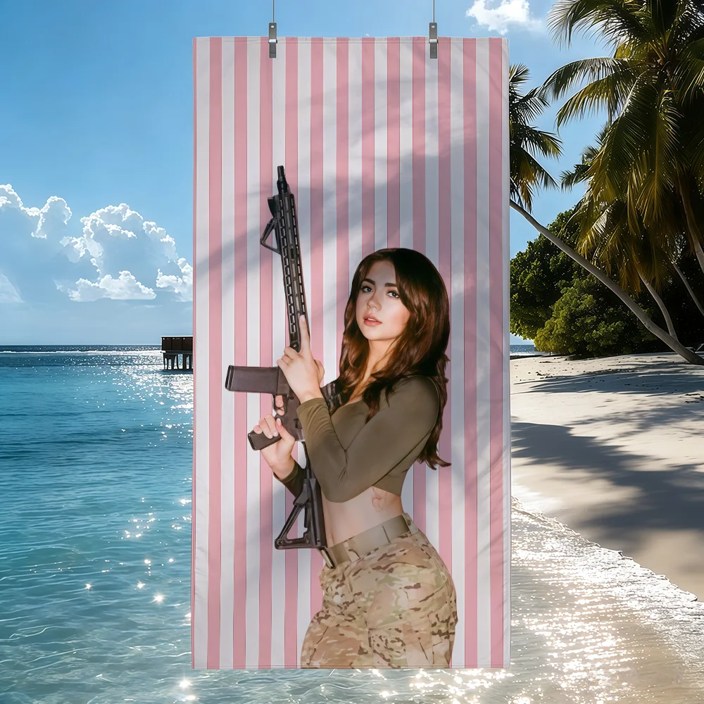 Internet celebrity H-Hailey L-Lujan Towel Drying Bath Towel Applicable To Light Swimming Camping Yoga Beach Out