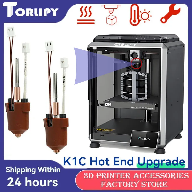

Original K1C Hotend Kit Upgrade High-Temp Resistant High-Speed 3D Printer Nozzle Kit Compatible K1C Genuine For 3D Printer Parts