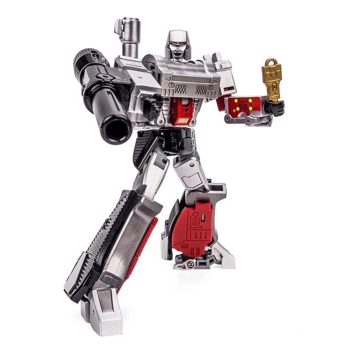 Na stanie Małe Figurki Transformujące się NA NEWAGE H9EX Megatron Metaliczny Zabawka Figurka Akcji z Pistoletem, Kolekcjonerski Prezent