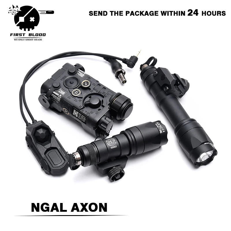 

Tactical LED Flashlight Combo L3 NGAL M600 M300 PEQ15 Light with Pressure AXON Switch Fit 20mm Rail for Outdoor Use