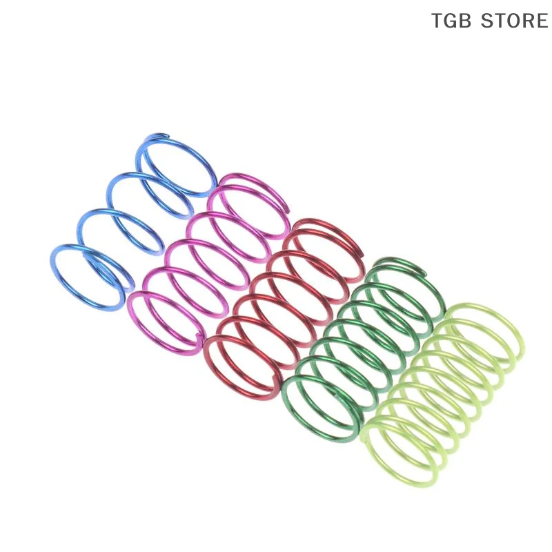 5 Par / 10 Sztuk Amortyzatory Sprężynowe do Samochodów RC w Skali 1/10 Model Hobby Drift Wyścigi Szosowe Uniwersalne Kolorowe