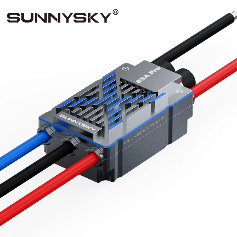 Genuine Sunnysky X85A PRO Brushless ESC, 3‑6S LiPo Electronic Speed Controller with 8A SBEC for RC Fixed‑Wing & Helicopter 1