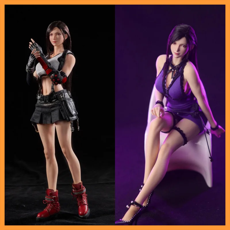 

STAR MAN 1/6 Scale MS-010 Sexy White Vest Black Skirt Purple Dress Female Soldier With Body 12inch Action Figure Model Toys