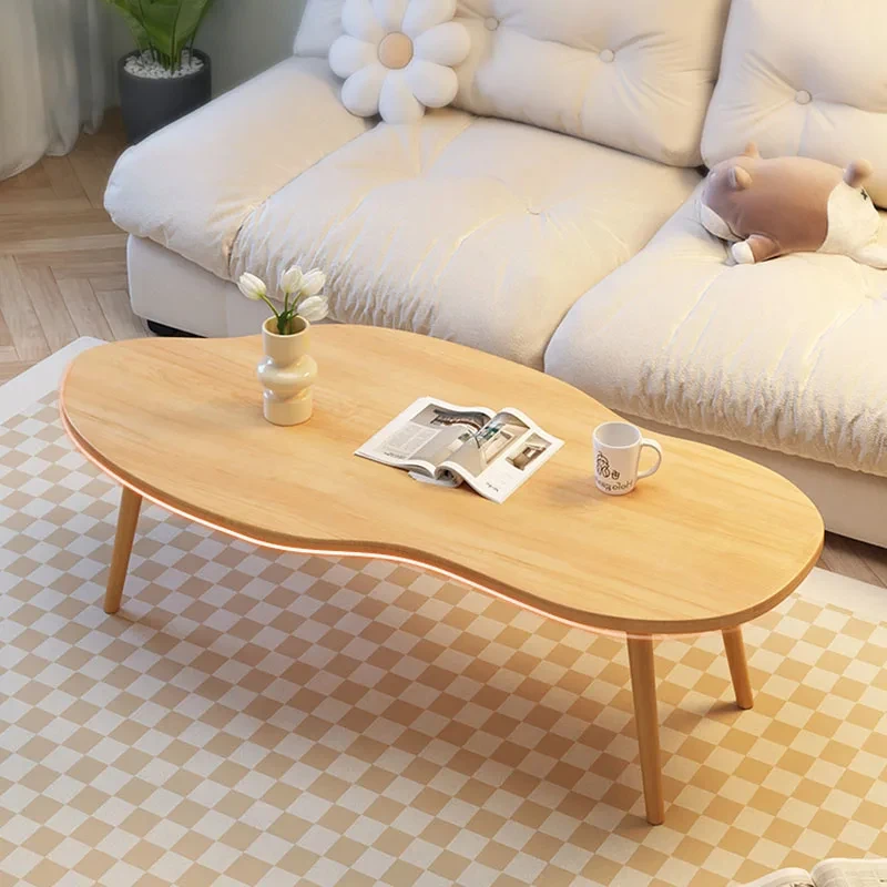 Wood Japanese Coffee Table Bedroom Unique Space Saving Center Storage Side Table Sofa Breakfast Mesa Auxiliar Patio Furniture